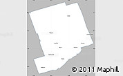 Gray Simple Map of Peterborough, single color outside