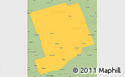 Savanna Style Simple Map of Peterborough