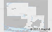 Gray 3D Map of Sudbury, single color outside