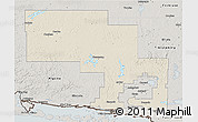 Shaded Relief 3D Map of Sudbury, semi-desaturated