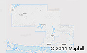 Silver Style 3D Map of Sudbury, single color outside