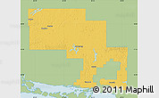 Savanna Style Map of Sudbury, single color outside