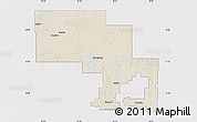 Shaded Relief Map of Sudbury, cropped outside