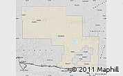 Shaded Relief Map of Sudbury, desaturated