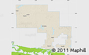 Shaded Relief Map of Sudbury, single color outside