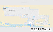 Classic Style Panoramic Map of Sudbury, single color outside