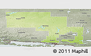 Physical Panoramic Map of Sudbury, semi-desaturated