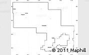 Blank Simple Map of Sudbury, cropped outside