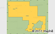 Savanna Style Simple Map of Sudbury, cropped outside