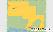 Savanna Style Simple Map of Sudbury, single color outside