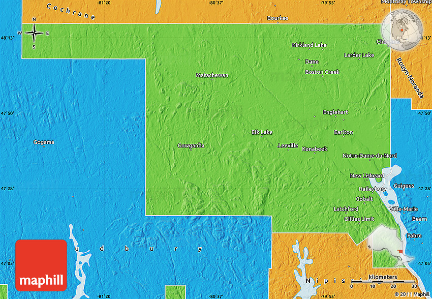 Political Map of Timiskaming