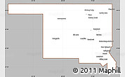 Gray Simple Map of Timiskaming, cropped outside
