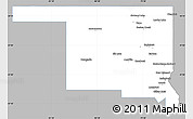 Gray Simple Map of Timiskaming, single color outside