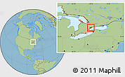 Savanna Style Location Map of Toronto