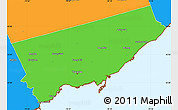Political Simple Map of Toronto