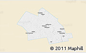 Classic Style 3D Map of Waterloo, single color outside