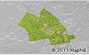 Satellite 3D Map of Waterloo, lighten, desaturated