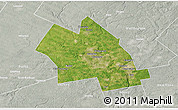 Satellite 3D Map of Waterloo, lighten, semi-desaturated