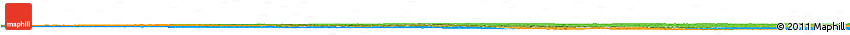 Satellite Horizon Map of Waterloo, political outside