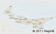 Shaded Relief 3D Map of Prince Edward Island, lighten