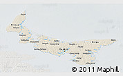 Shaded Relief 3D Map of Prince Edward Island, lighten, semi-desaturated