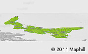 Physical Panoramic Map of Prince Edward Island, lighten, desaturated