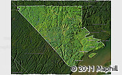 Satellite 3D Map of Charlevoix, darken