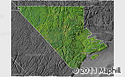 Satellite 3D Map of Charlevoix, desaturated
