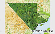 Satellite 3D Map of Charlevoix, physical outside