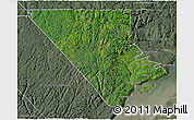 Satellite 3D Map of Charlevoix, semi-desaturated