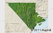Satellite 3D Map of Charlevoix, shaded relief outside
