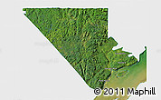 Satellite 3D Map of Charlevoix, single color outside