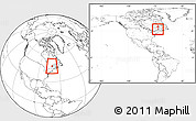 Blank Location Map of Charlevoix, within the entire country