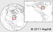 Blank Location Map of Charlevoix, highlighted parent region, within the entire country
