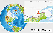 Physical Location Map of Charlevoix, highlighted country