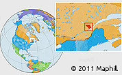 Political Location Map of Charlevoix
