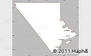 Gray Simple Map of Charlevoix, cropped outside