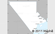 Gray Simple Map of Charlevoix, single color outside