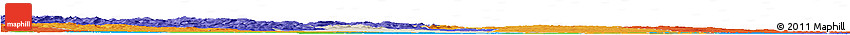 Shaded Relief Horizon Map of Joliette, political outside