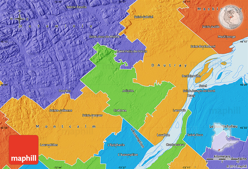 Political Map of Joliette