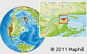 Physical Location Map of La Haute-Gaspésie