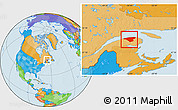 Political Location Map of La Haute-Gaspésie
