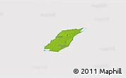 Physical 3D Map of Laval, cropped outside
