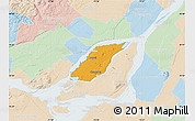 Political Map of Laval, lighten