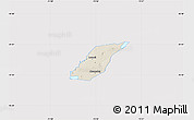 Shaded Relief Map of Laval, cropped outside