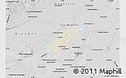 Shaded Relief Map of Laval, desaturated