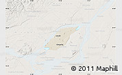 Shaded Relief Map of Laval, lighten