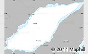 Gray Simple Map of Laval