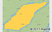 Savanna Style Simple Map of Laval