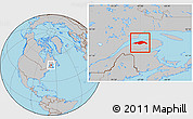 Gray Location Map of Matane